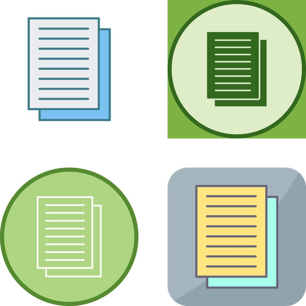 Document Icon Design vector