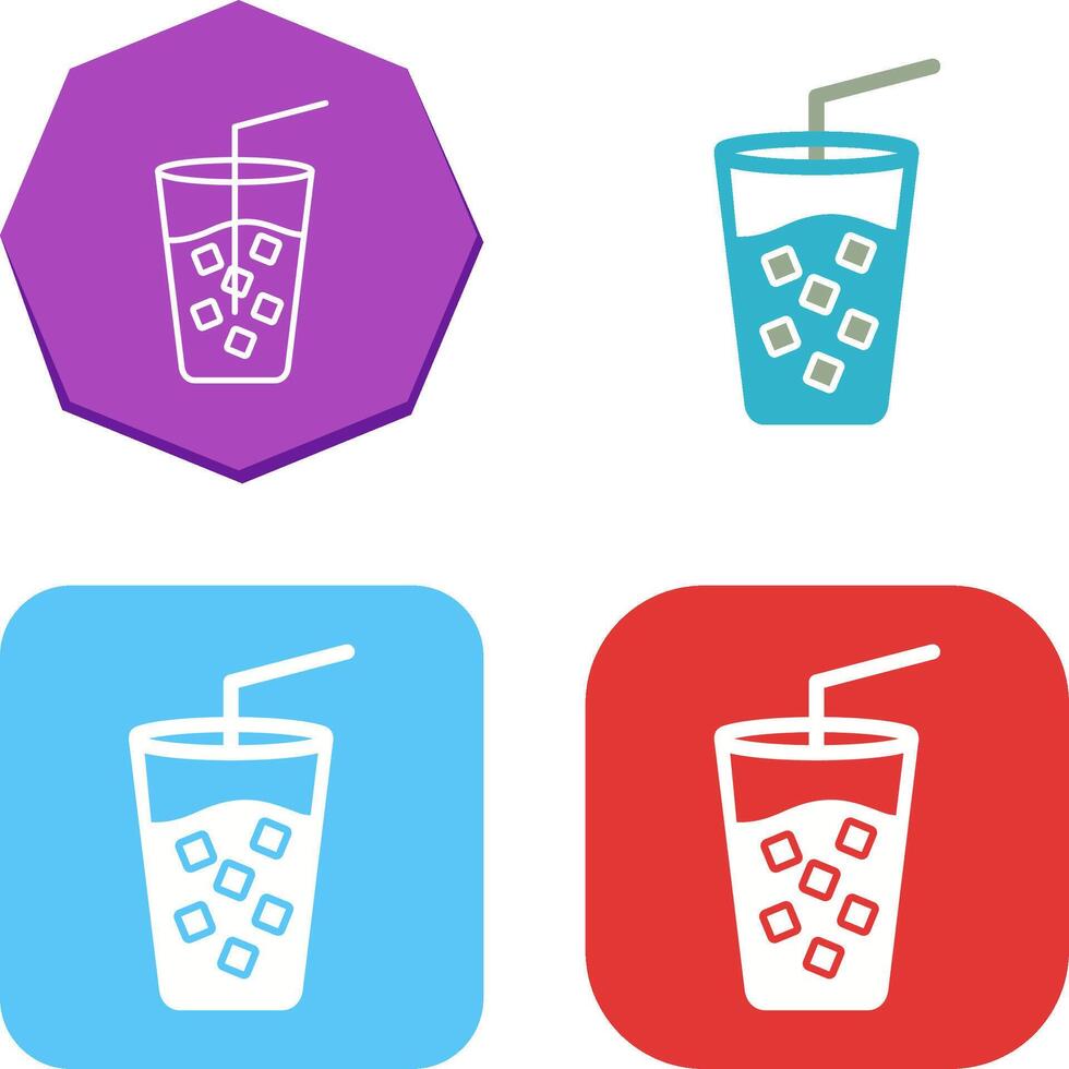 Cold Drink Icon Design vector