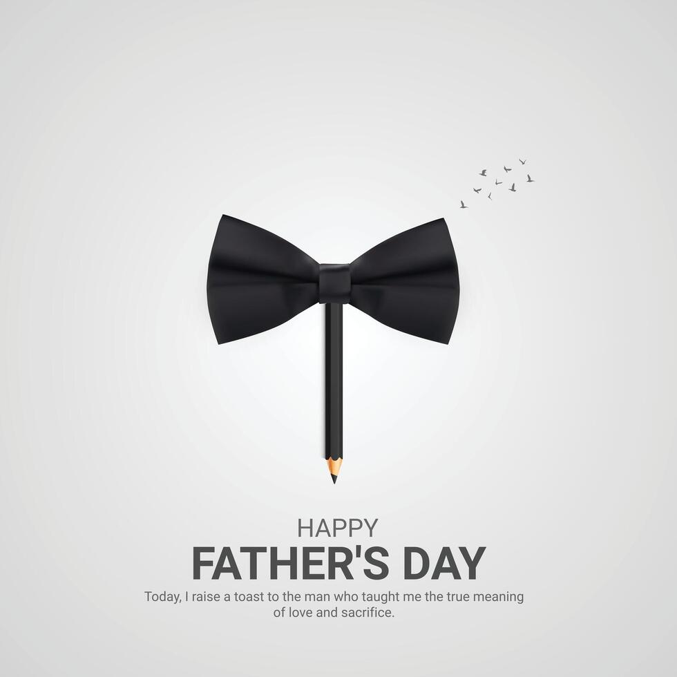 Happy Father's Day creative ads. Happy Father's Day june 16. , illustration, 3d vector