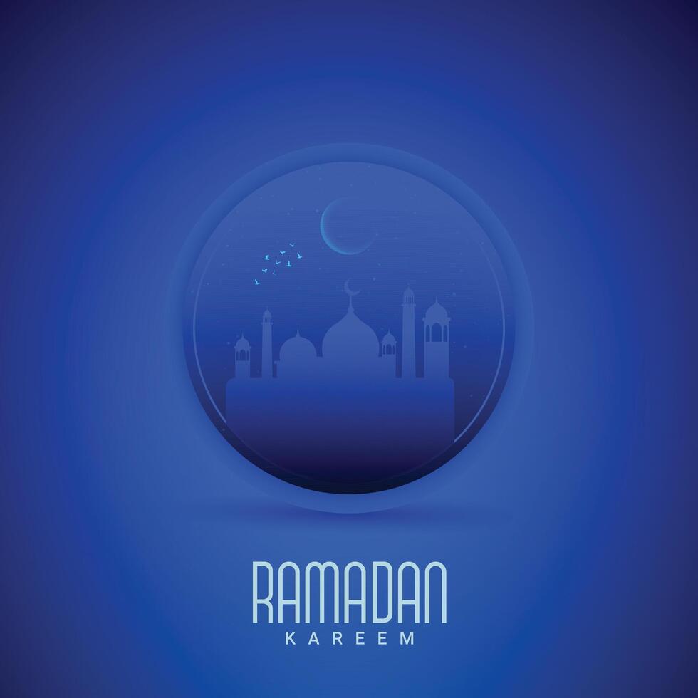 Ramadan Kareem creative design for social media ads vector
