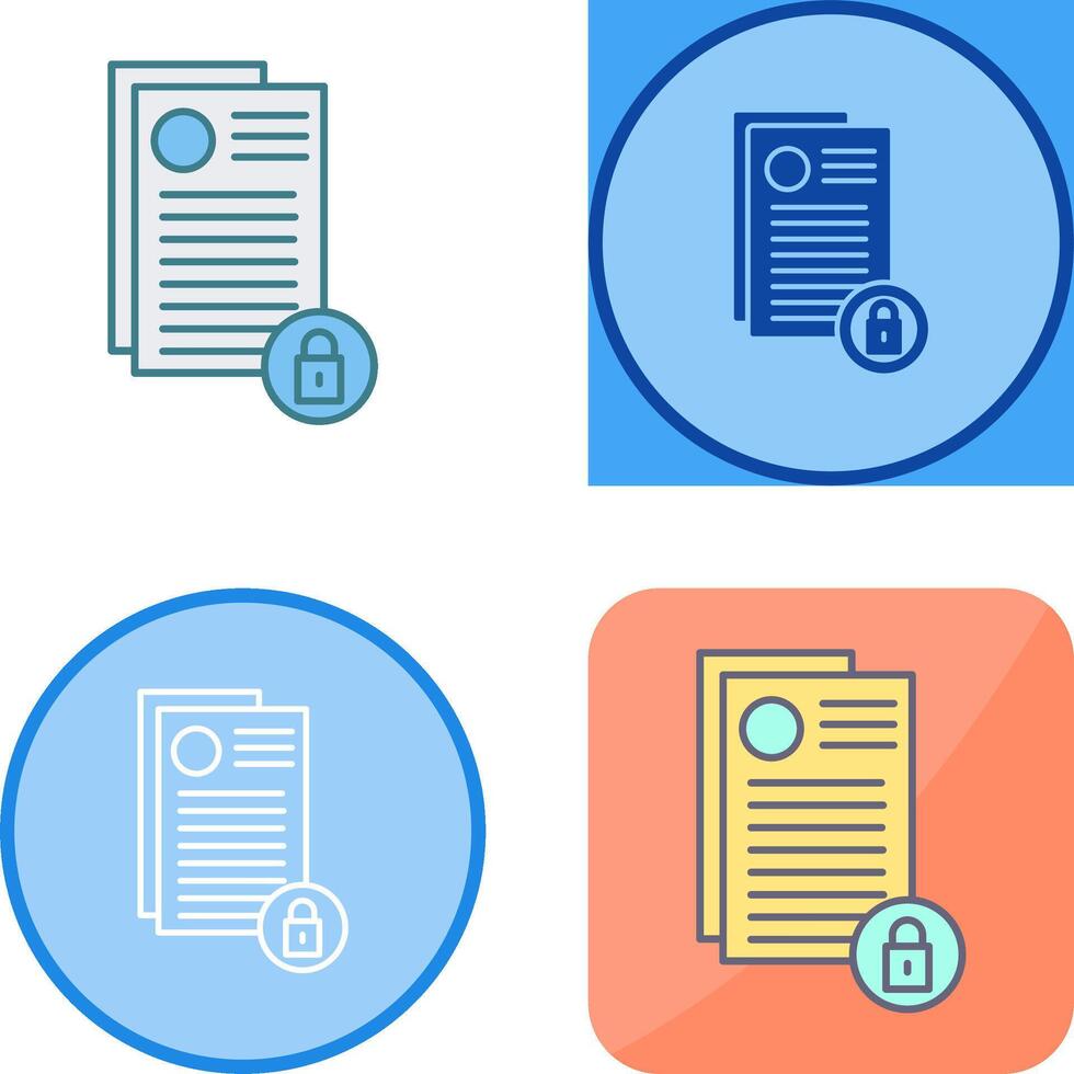 Privacy Icon Design vector