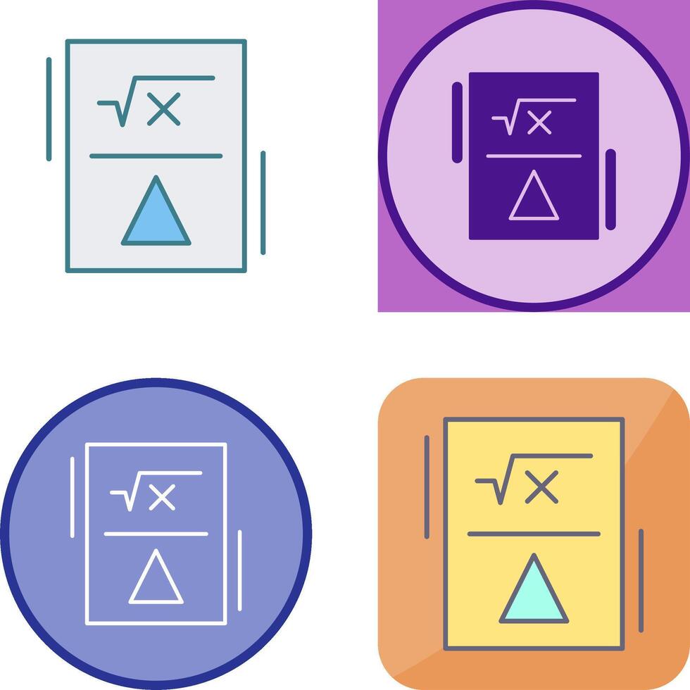 Formula Icon Design vector