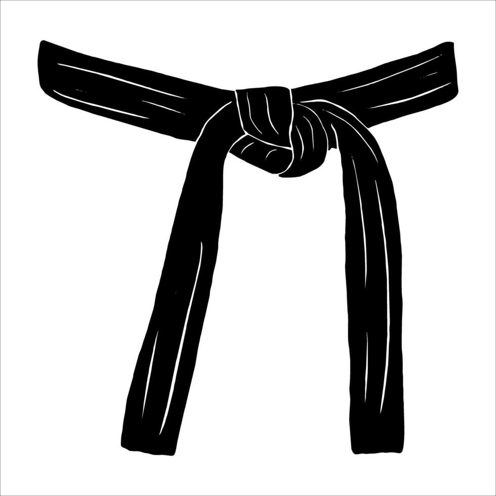 black belt karate taekwondo jiujitsu judo vector