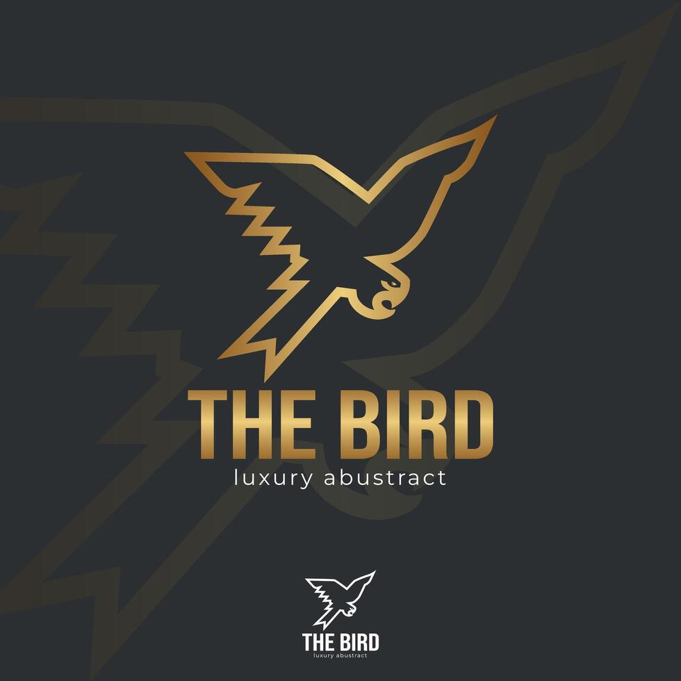 Flying eagle creative branding logo vector