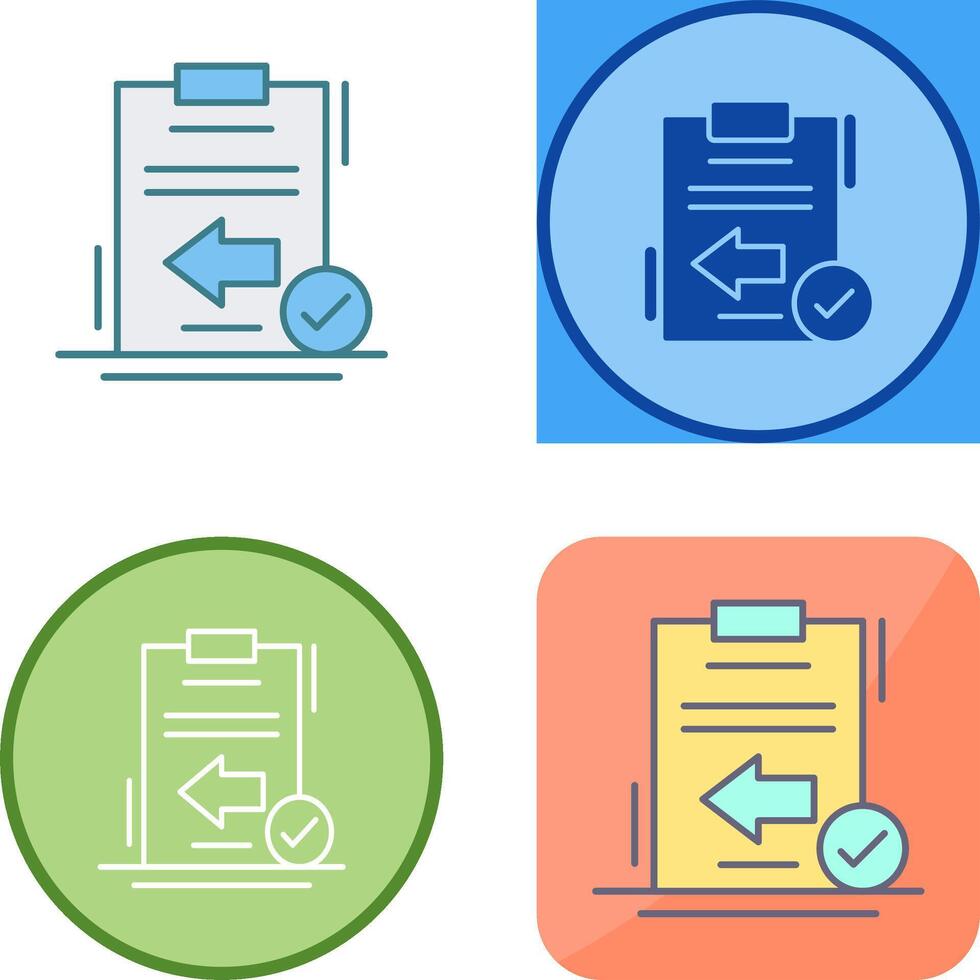 Return Icon Design vector