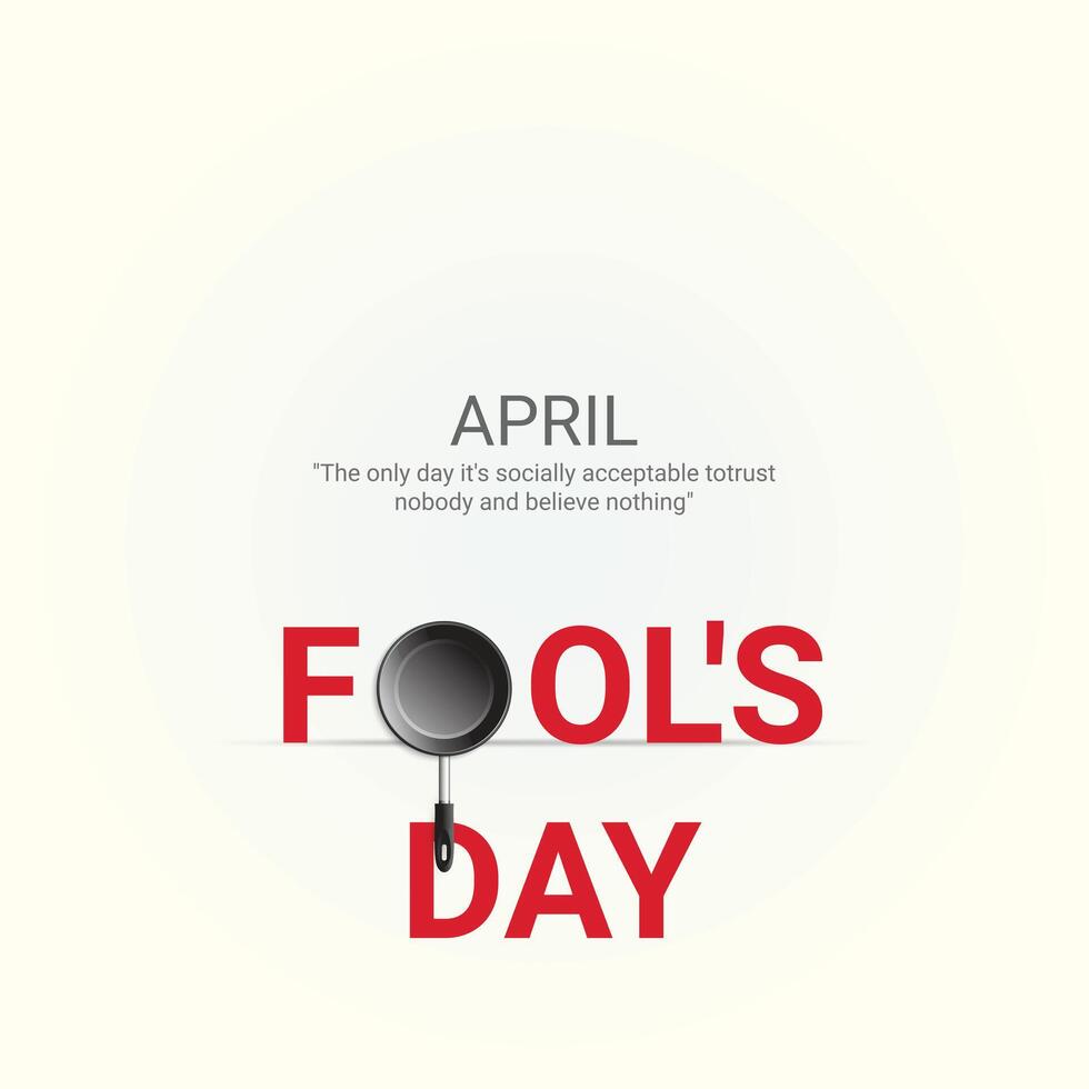 april fools day. april fools day creative ads, social media ads banner, poster 3d illustration vector