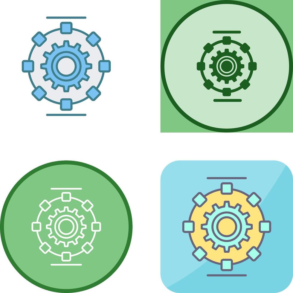 Automated Process Icon Design 44178699 Vector Art at Vecteezy