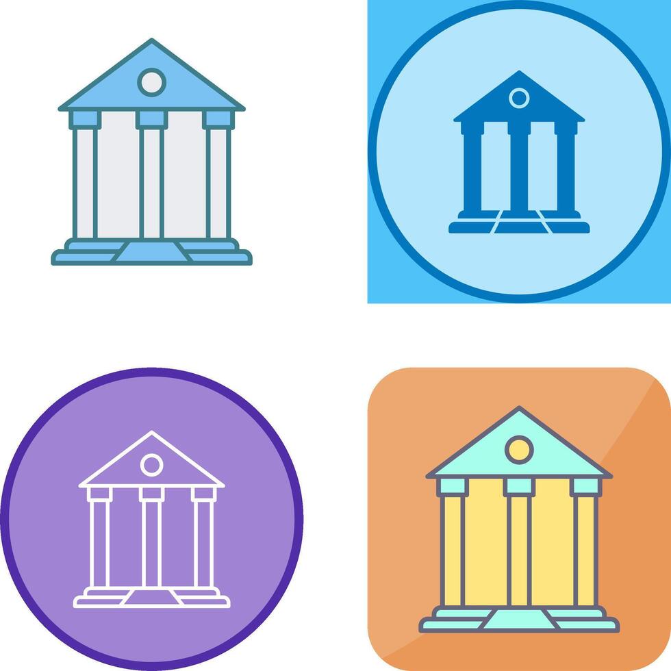 Parthenon Icon Design vector