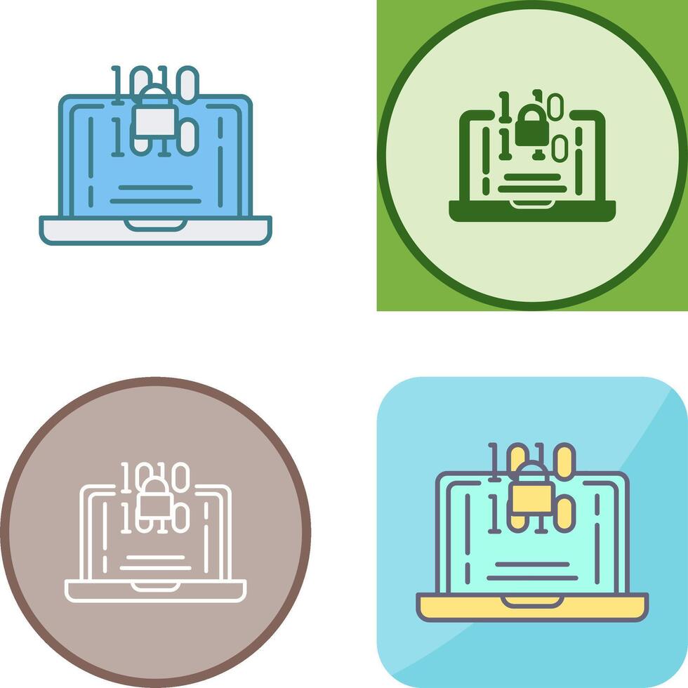 Encryption Icon Design vector