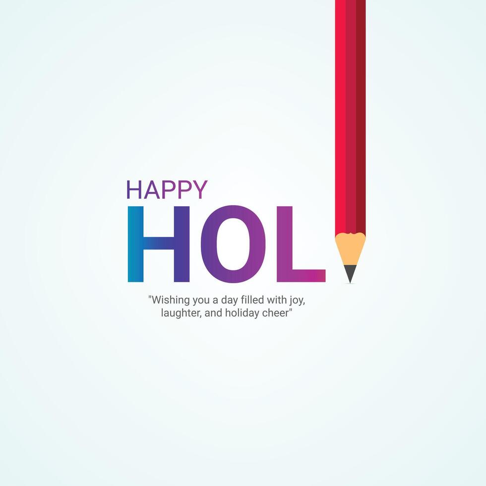 creative illustration of Happy holi festival for social media ads vector