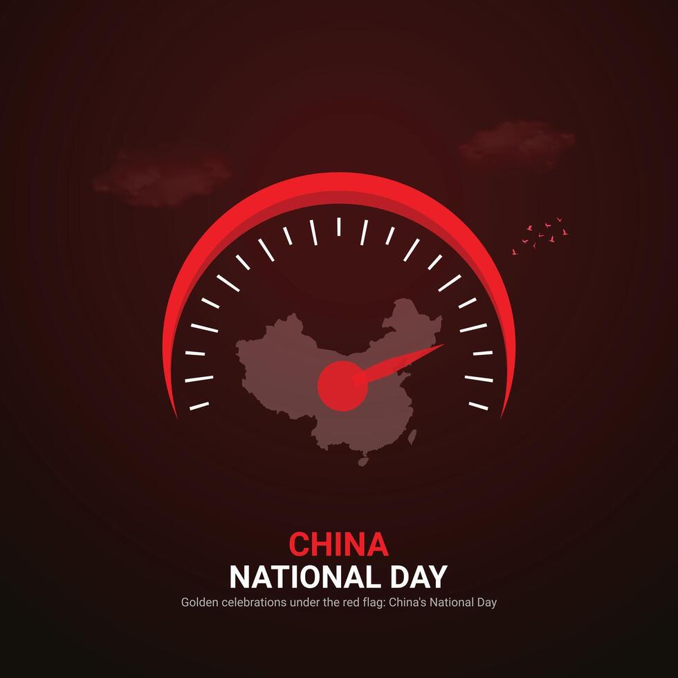 china national day. china national day creative ads design 1 Oct . , 3D illustration. vector