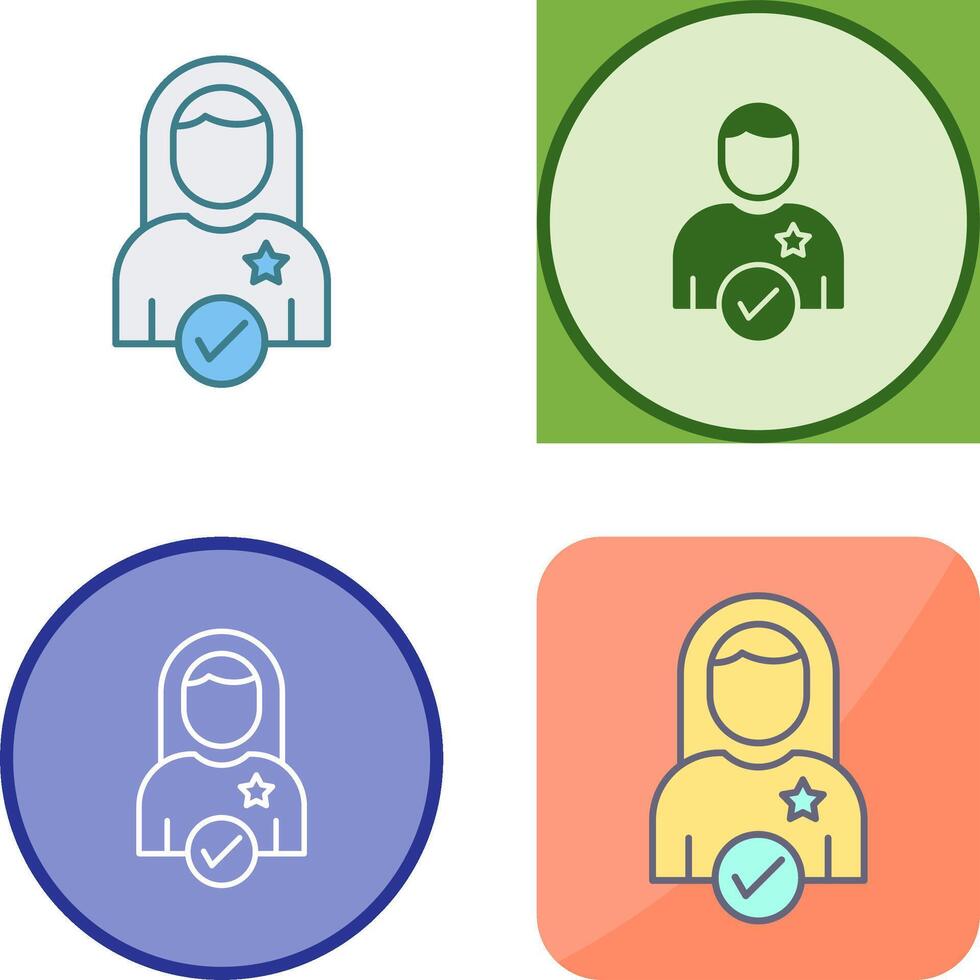 Candidate Icon Design vector