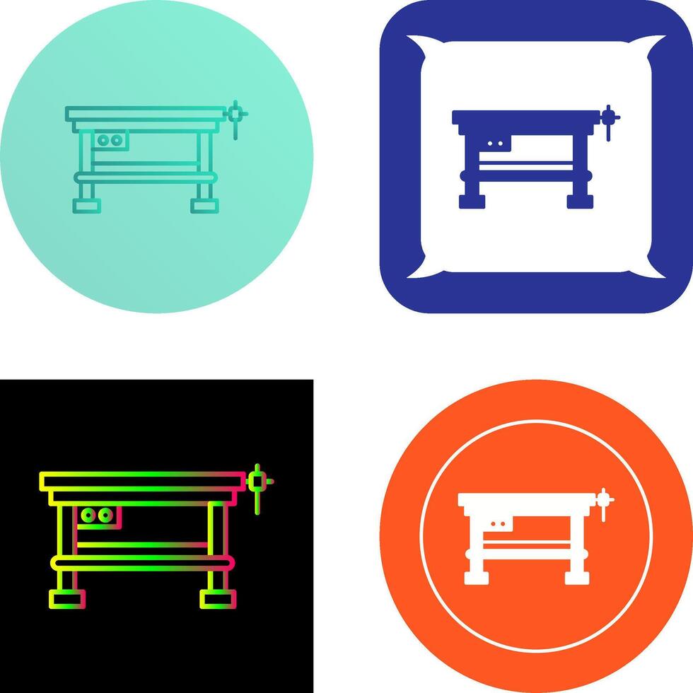 Work Bench Icon Design vector