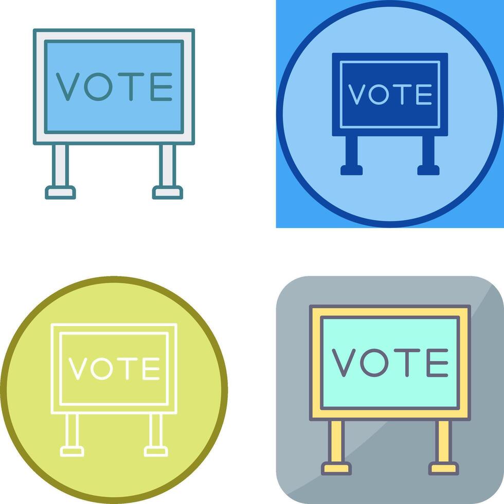 Billboard Icon Design vector