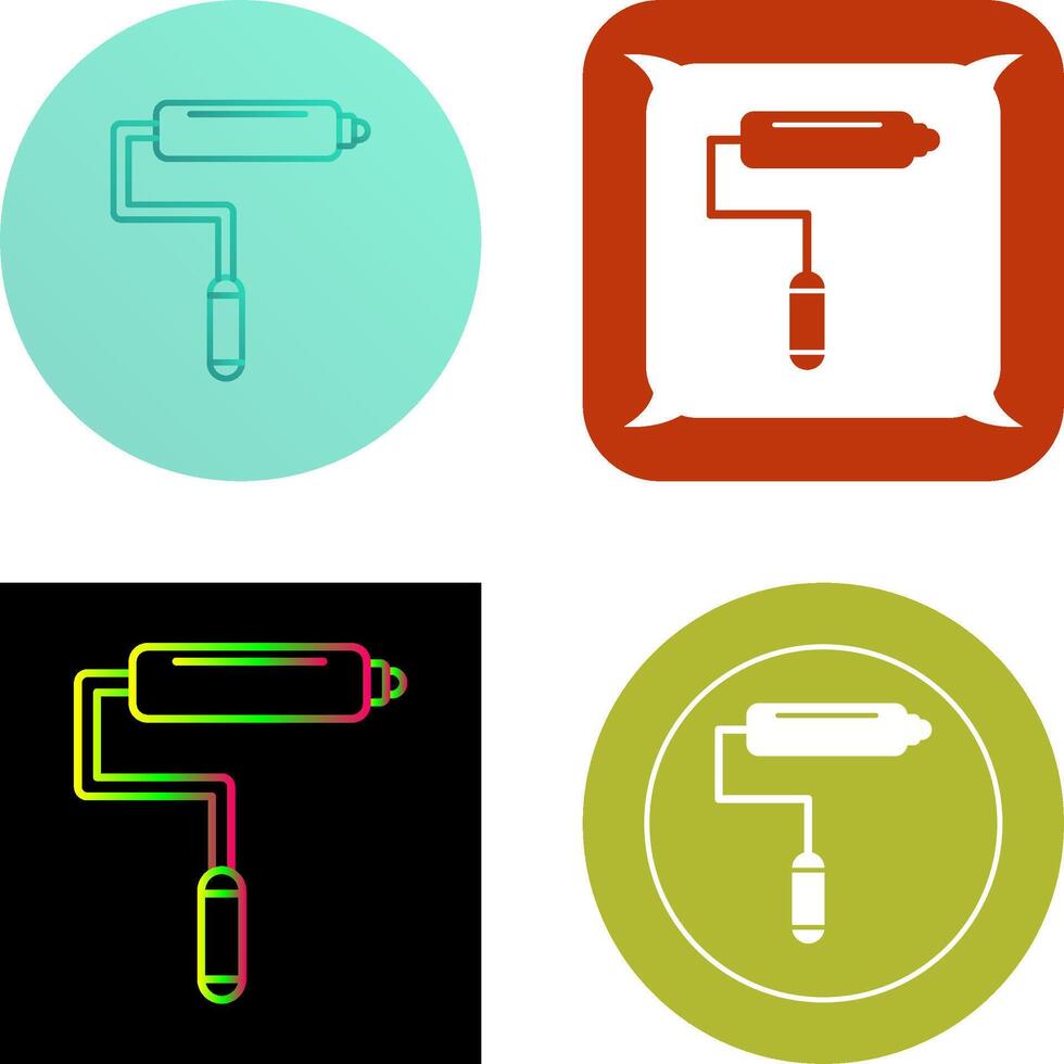 Paint Roller Icon Design vector
