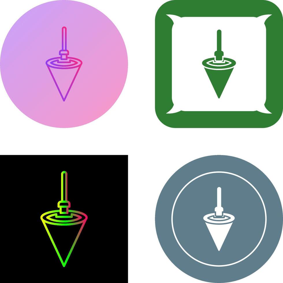 Plumb Bob Icon Design vector