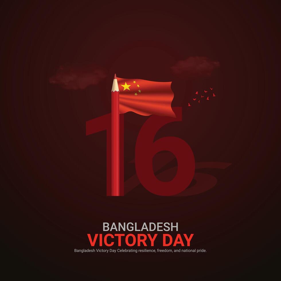 bangladesh victory day. bangladesh victory day creative ads design december 16. , 3D illustration. vector