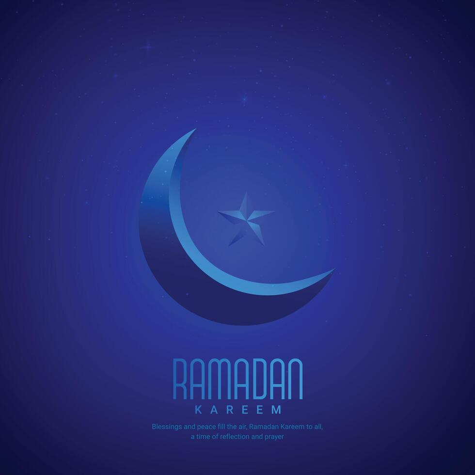Ramadan Kareem creative design for social media ads vector