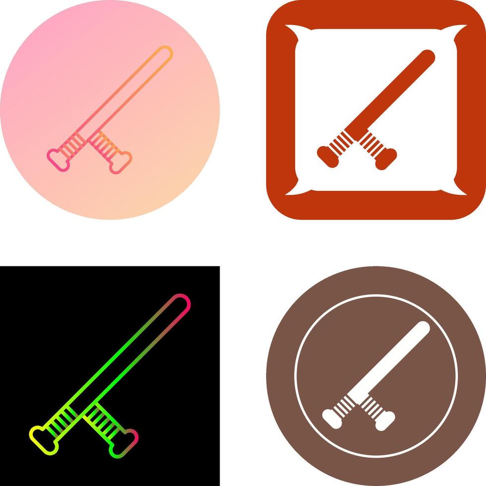 Baton Icon Design vector