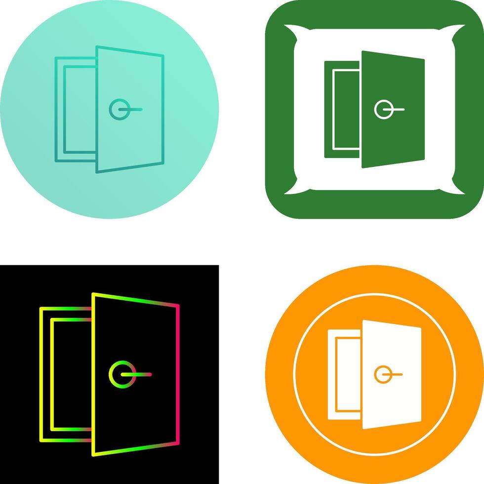 diseño de icono de puerta vector