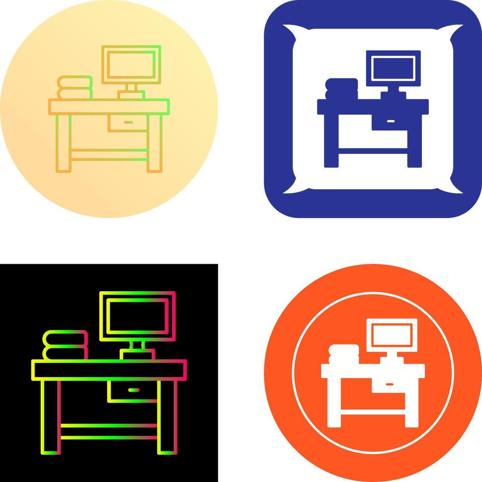 Table Icon Design vector