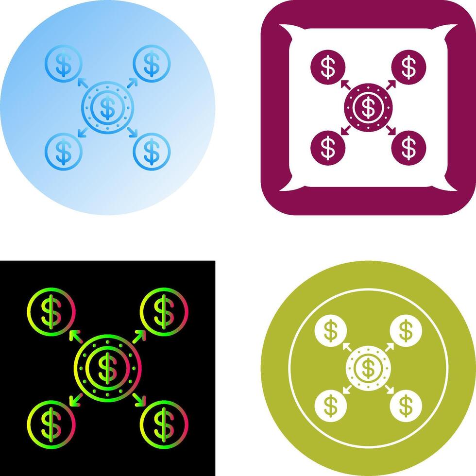 Distribution Icon Design vector