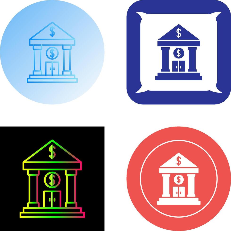 Bank Icon Design vector