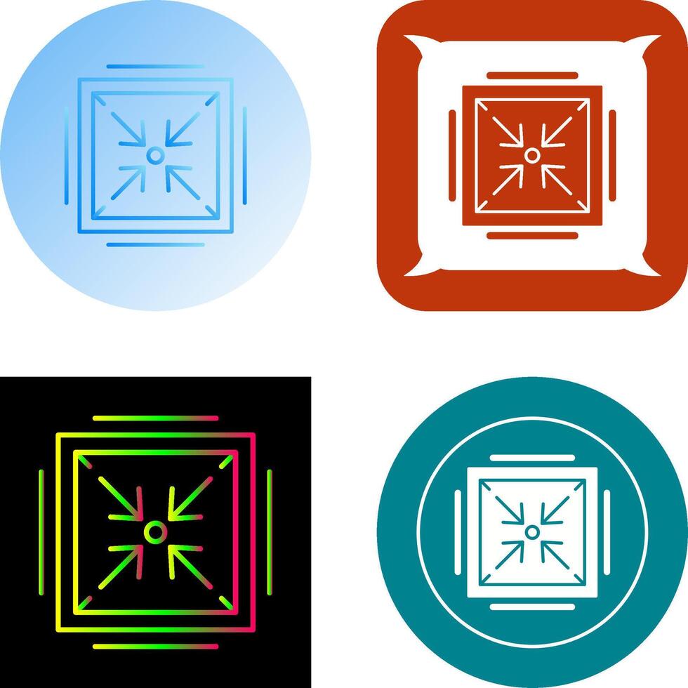 Minimize Icon Design vector