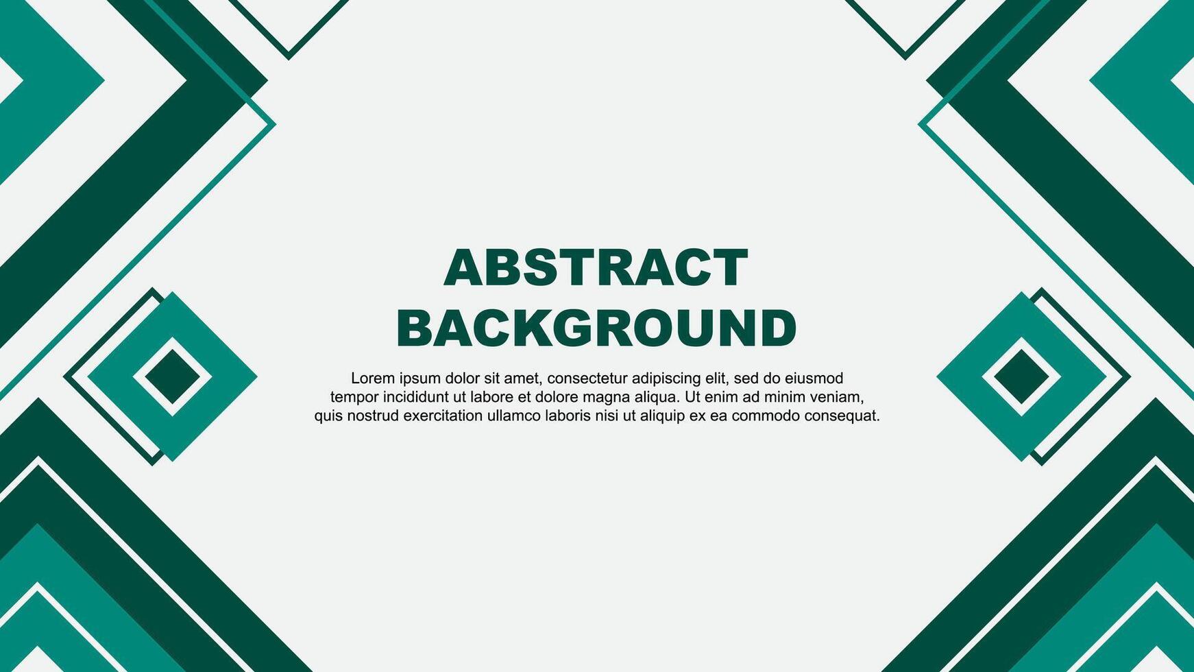 Abstract Teal Green Background Design Template. Abstract Banner Wallpaper Illustration. Teal Green Background vector
