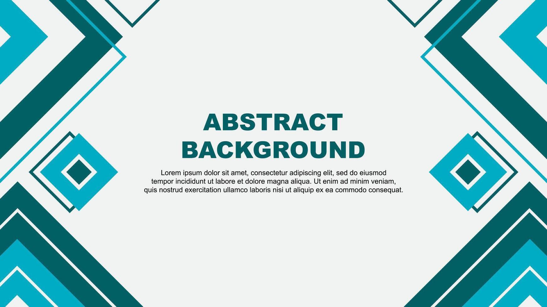 Abstract Teal Background Design Template. Abstract Banner Wallpaper Illustration. Teal Background vector