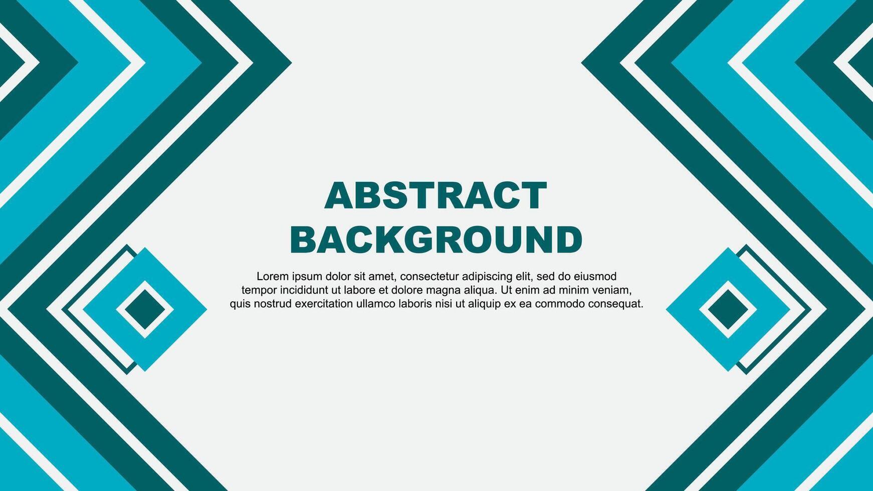 Abstract Teal Background Design Template. Abstract Banner Wallpaper Illustration. Teal Design vector
