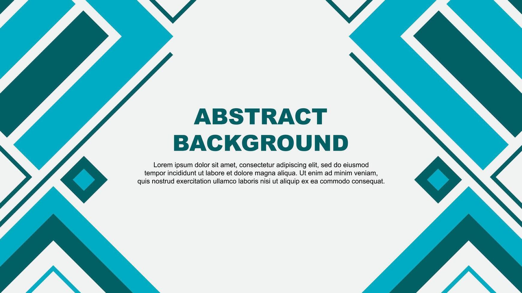 Abstract Teal Background Design Template. Abstract Banner Wallpaper Illustration. Teal Flag vector