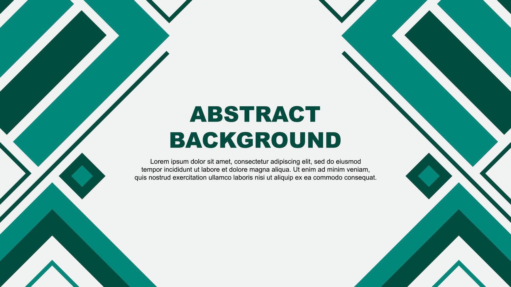 Abstract Teal Green Background Design Template. Abstract Banner Wallpaper Illustration. Teal Green Flag vector