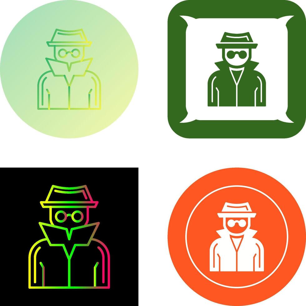 Spy Icon Design vector