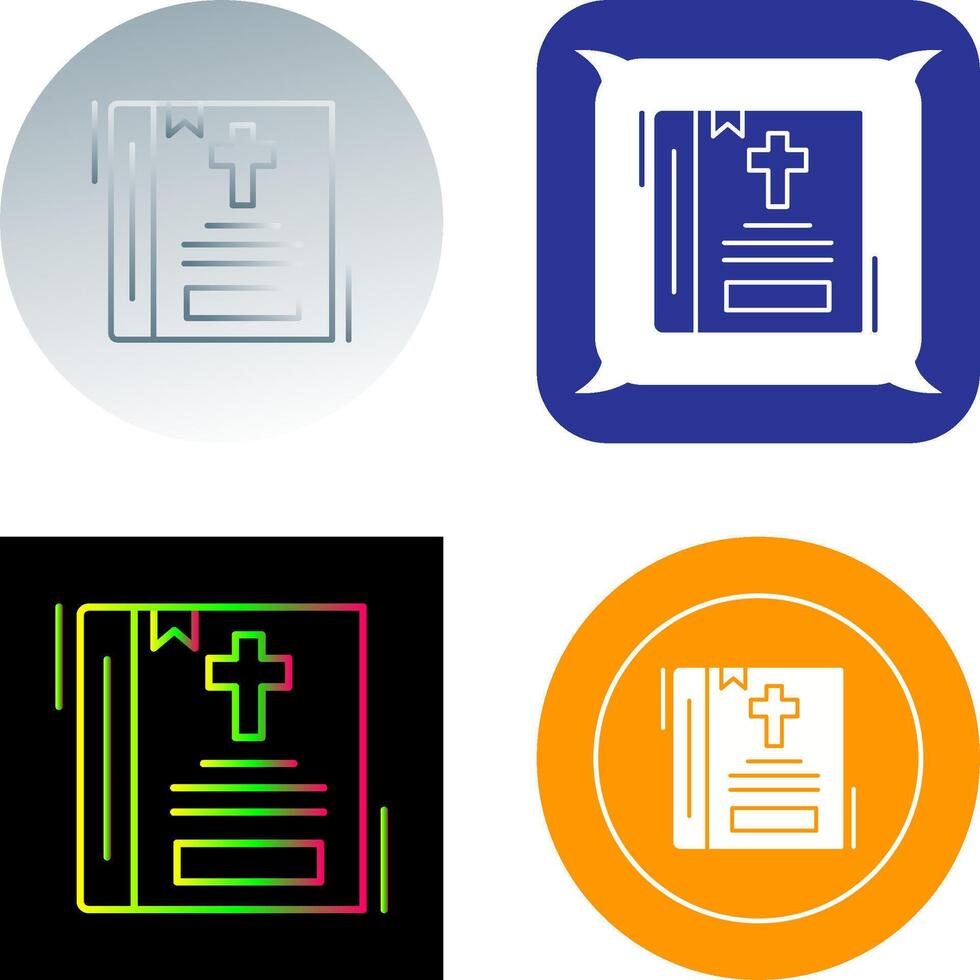 Bible Icon Design vector