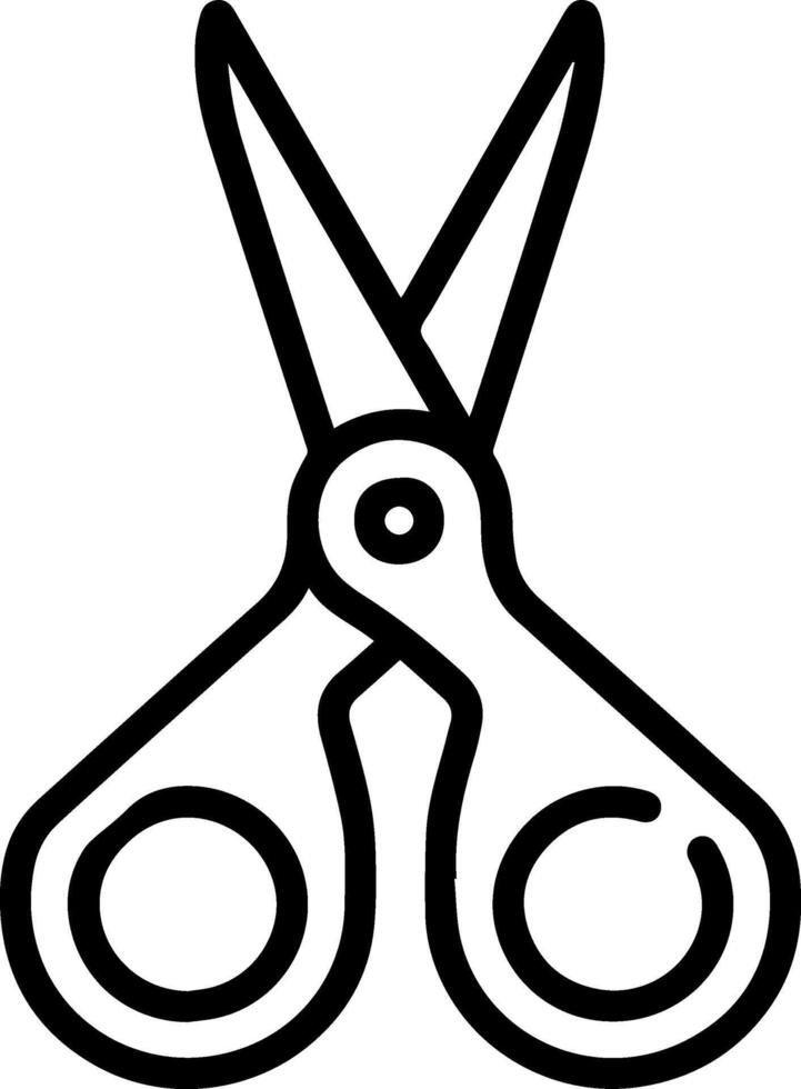 Scissors icon style illustration vector