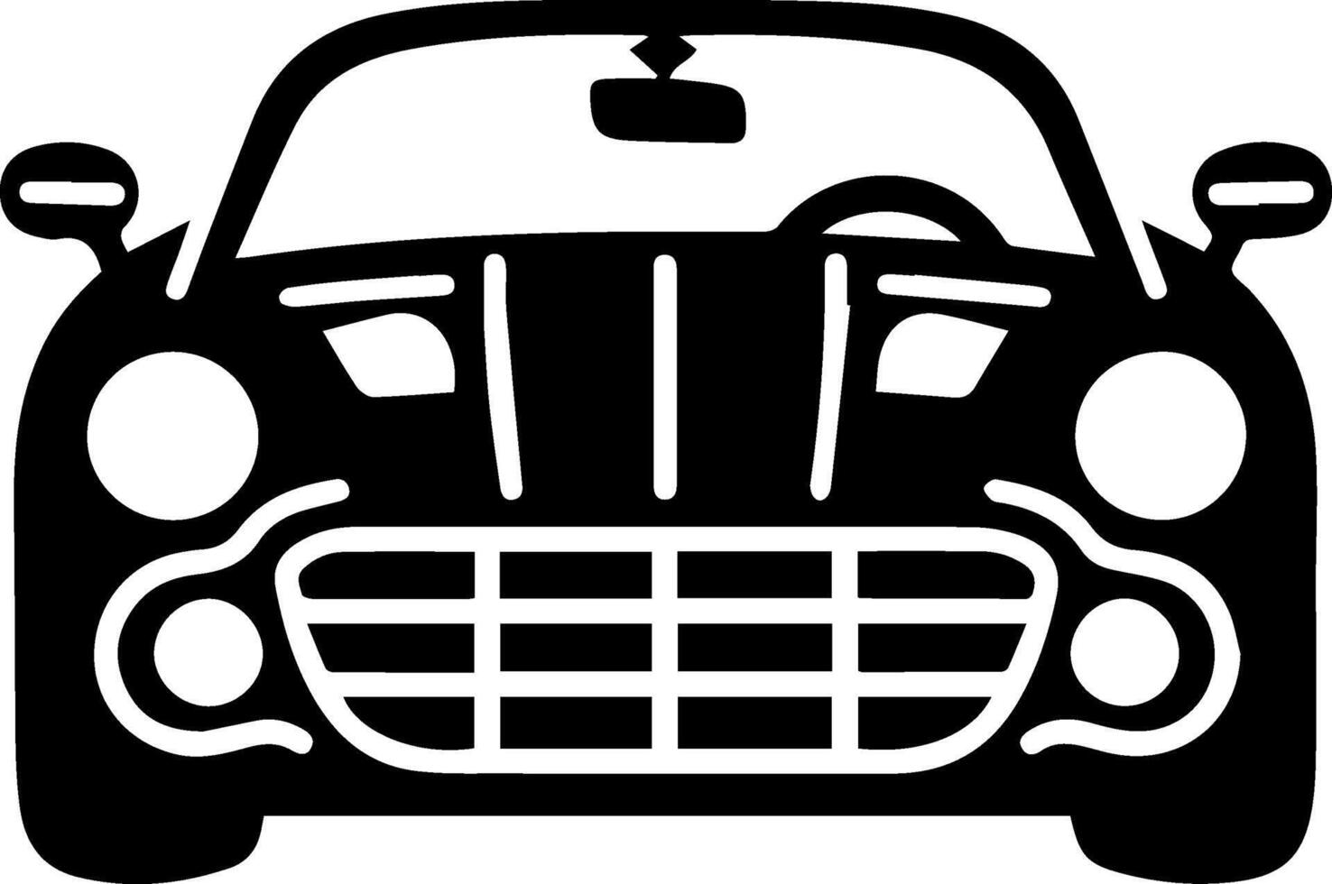 Car icon style illustration vector