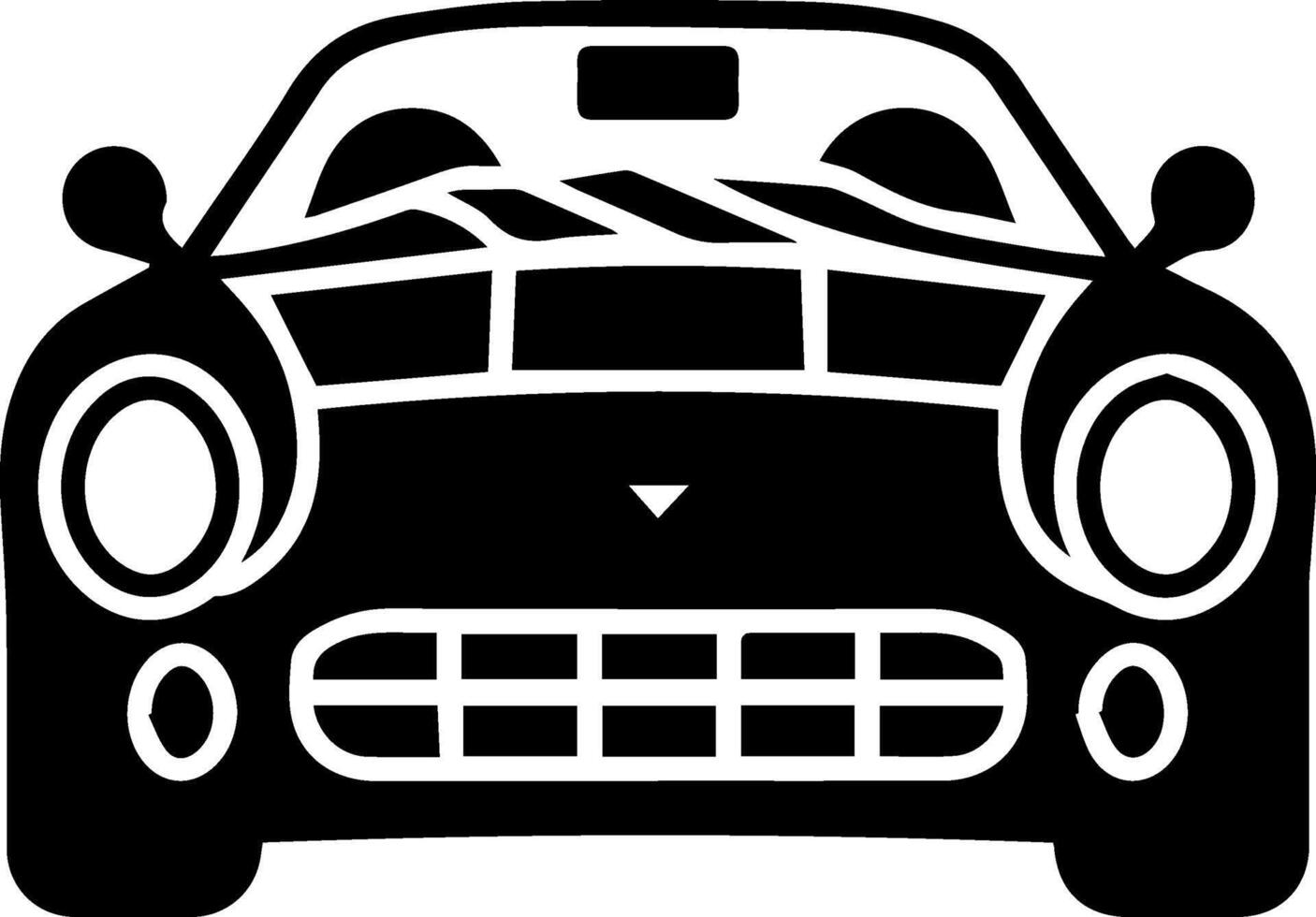 Car icon style illustration vector