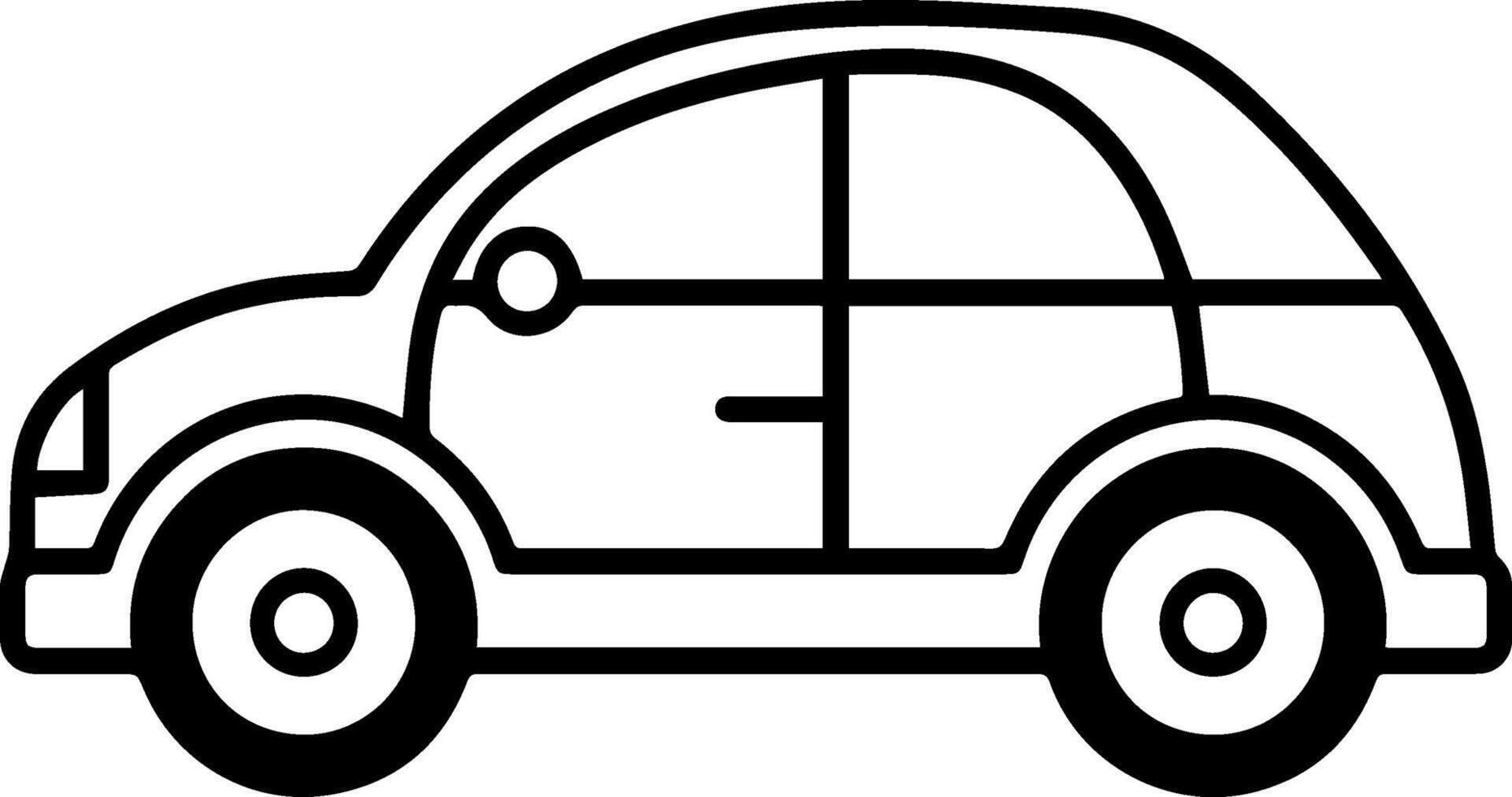 Car icon style illustration vector