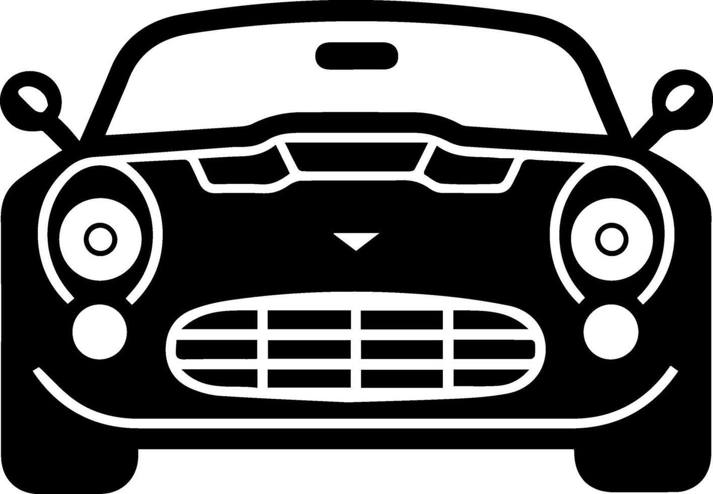 Car icon style illustration vector