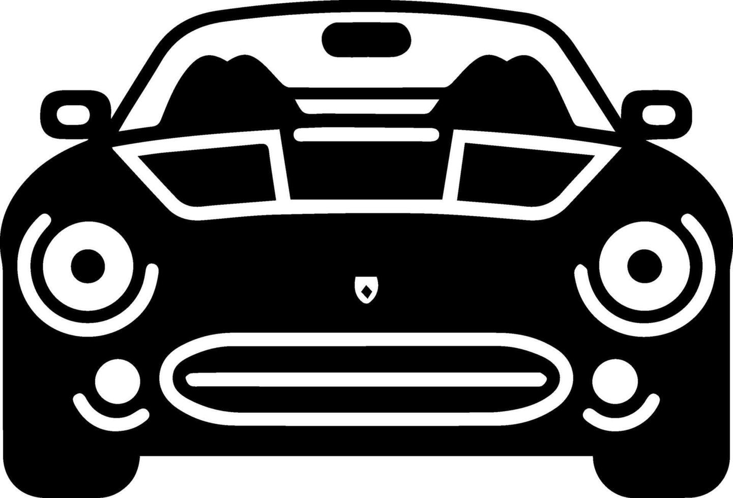 Car icon style illustration vector