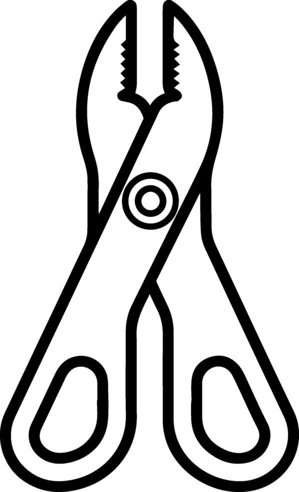 Scissors icon style illustration vector