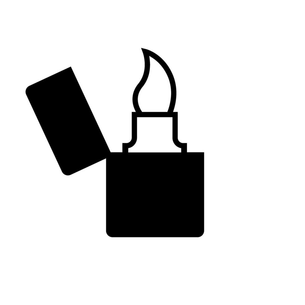 encendedor icono . cigarrillo encendedor ilustración signo. fuego símbolo o logo. vector