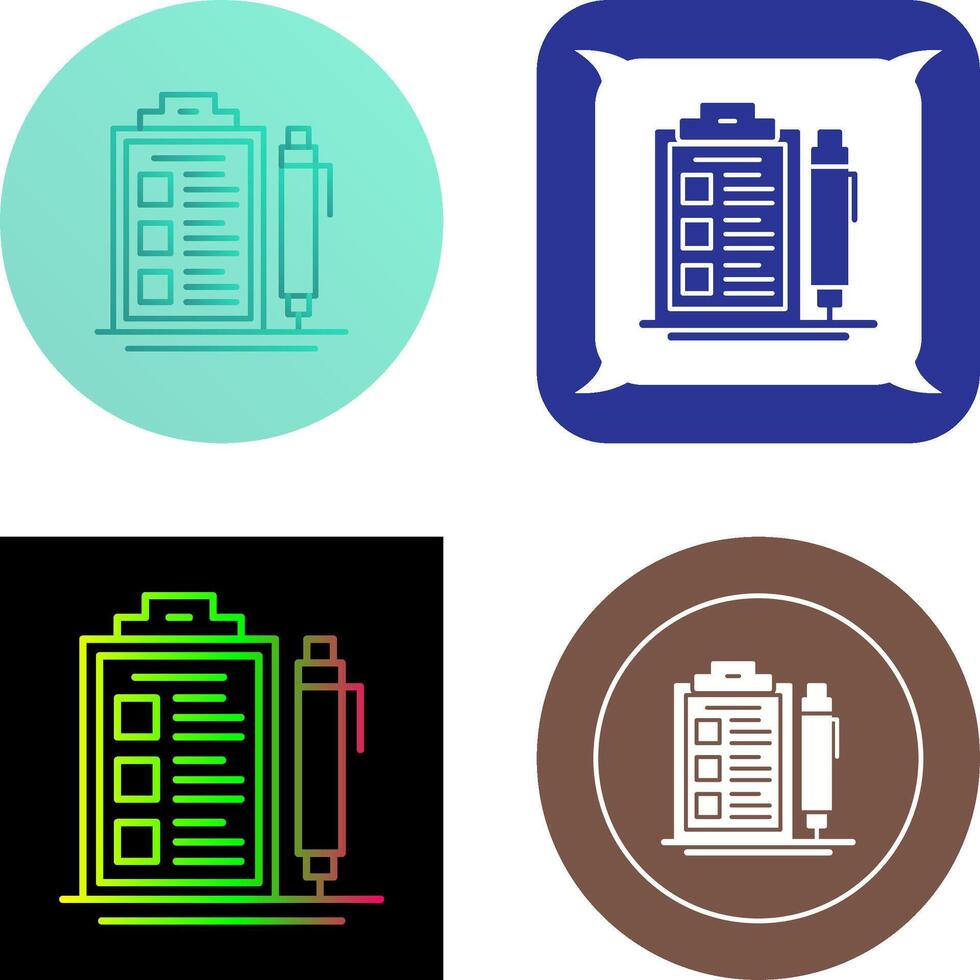 Check List Icon Design vector