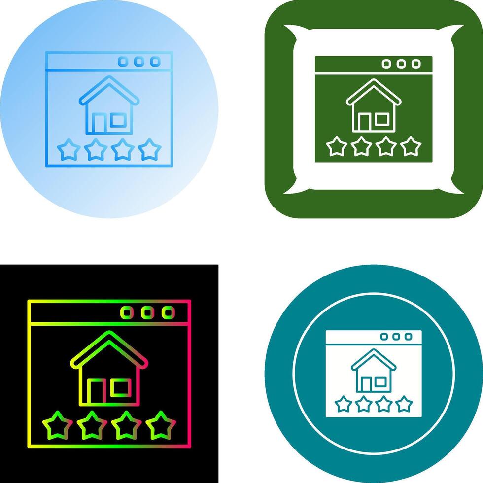 Rating Icon Design vector