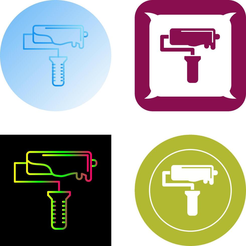 Roller Icon Design vector