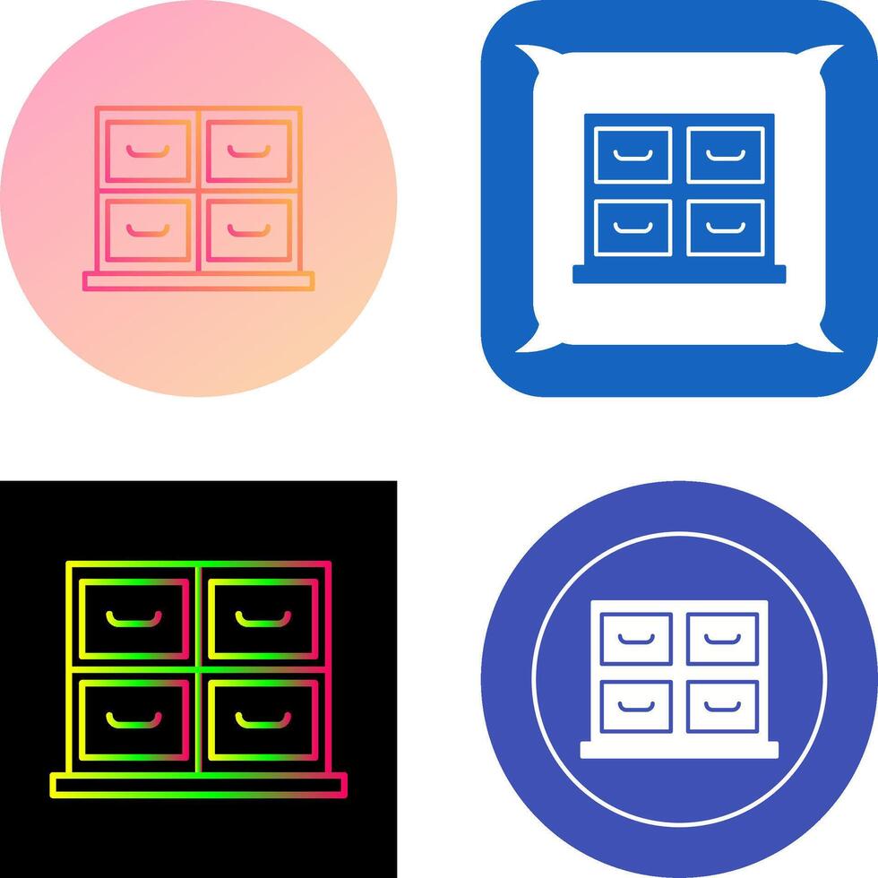 Cabinet Icon Design vector