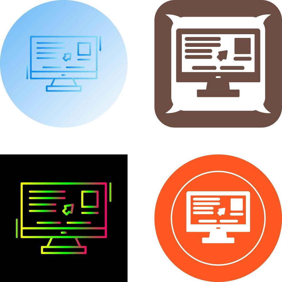 usabilidad icono diseño vector