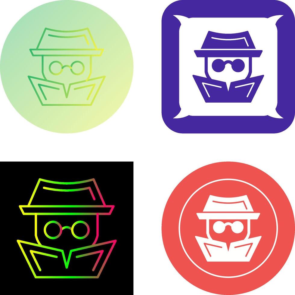 Hacker Icon Design vector