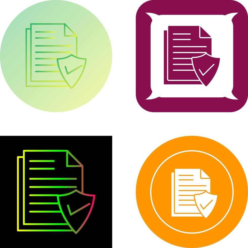 Valid Document Icon Design vector